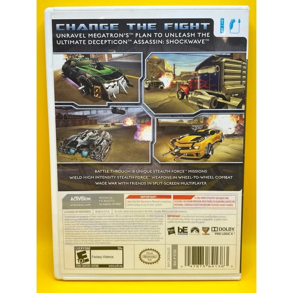 Transformers: Dark of the Moon - Stealth Force Edition (Nintendo Wii, 2011) CIB
